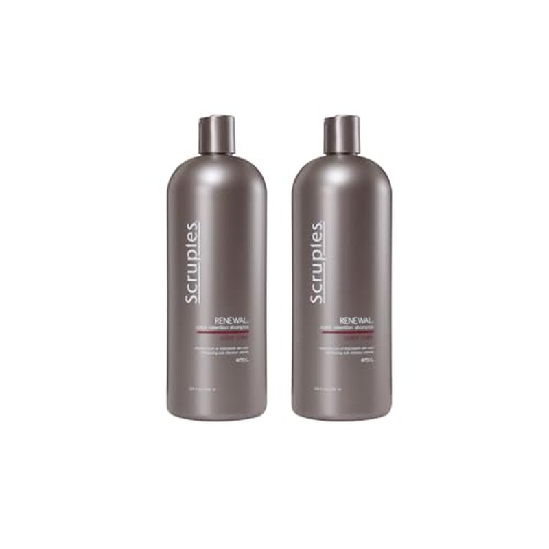 Scruples Color Renewal Gentle Shampoo - Maintain Hair Health Without Stripping Color - Established, Trusted Formulas for Ultimate Hair Shine, 33.8 oz (Pack of 2)