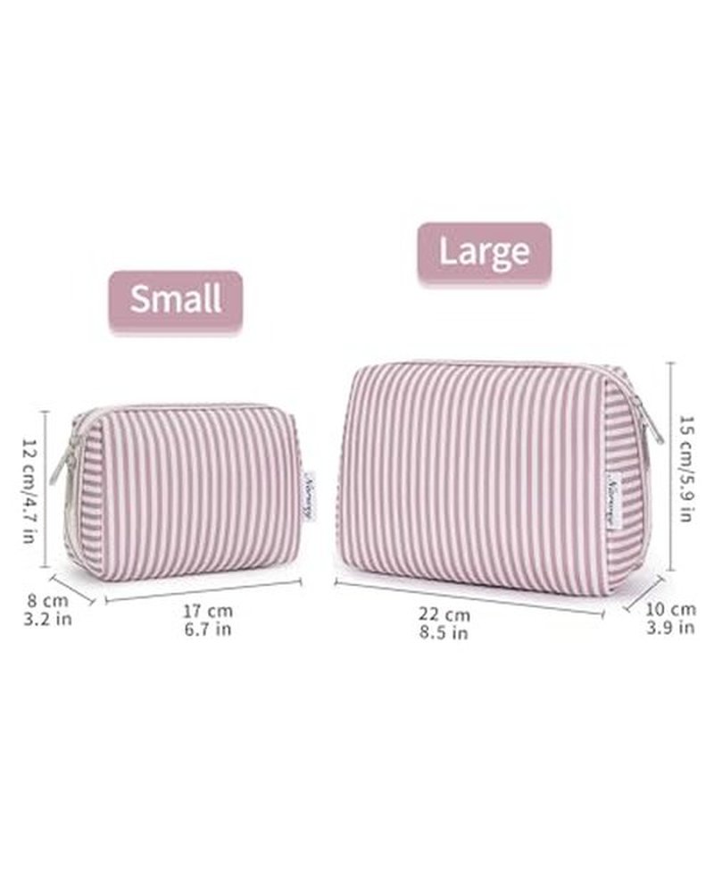 Large Makeup Bag Zipper Pouch Travel Cosmetic Organizer for Women (Large, Elephant)