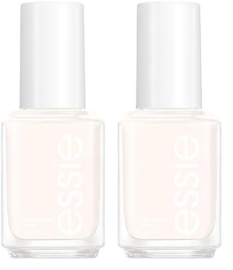 essie Nail Polish, Glossy Shine Sheer White, Marshmallow, 0.46 Ounce (Pack of 2)
