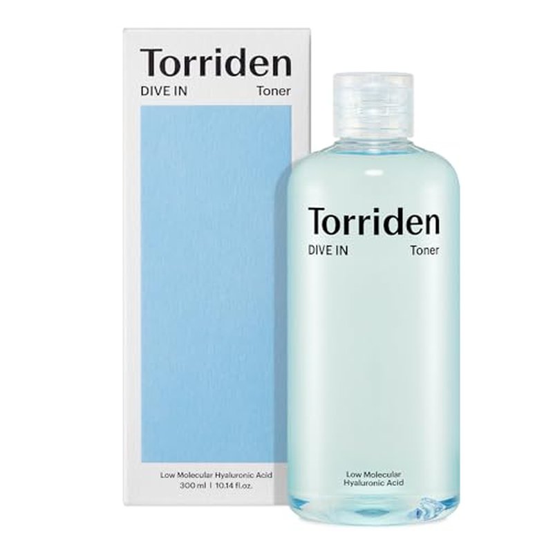 Torriden Dive-in Low-Molecular Hyaluronic Acid Toner 10.14 fl oz | Low pH Facial Toning Water That Hydrates and Moisturizes Sensitive, Dehydrated, Oily Skin | Vegan Korean Skin Care