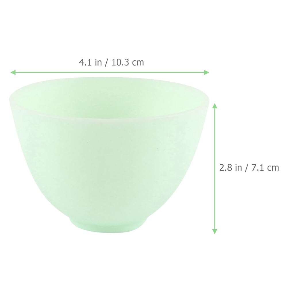 FOMIYES Silicone Facial Mask Bowl 5-Pack Silicone Diy Skincare Bowls 4 Inch Salon Spa Face Skin Applicator Bowls for Home Beauty Treatments and Mask Stirring