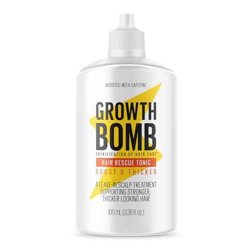 Growth Bomb Hair Rescue Tonic - Hair Care & Scalp Tonic for Growth, Root Serum for Women & Men with Natural Botanicals, Use Daily on Thick or Fine Strands to Prevent Loss - 100 mL