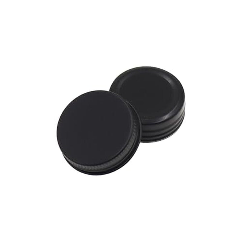 Aluminum Tin Jars Containers,ULIFESTAR Leak Proof Cosmetic Tin Jars Containers,Round Tin Cans with Lids,10PCS Black Cosmetic Sample Refillable Containers for Spice (0.53 ounces 40*18mm/1.57*0.7")