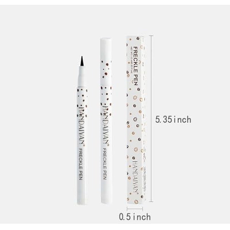 Melsintern Natural Coffee Freckle Pen，Natural Freckles Makeup Pen, Lifelike Freckle, Face Tattoo Freckle Stamp,Long Lasting Quick Dry Waterproof Freckles Makeup,Freckles FaceTattoo，Freckle Pencils
