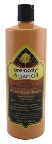 One 'n Only Moisture Repair Shampoo with Argan Oil Rebalances Hair Levels Adds Volume and Shine Repairs Damage from Chemicals Heat Styling 33.8 Fl. Oz