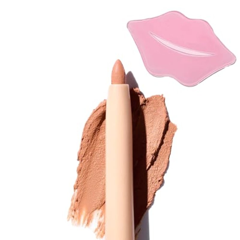 Glam Lux Beauty Bundle Beauty Creations Nude X Lip Liner Creamy Last All Day Flawless Application, Waterproof, Retractable Shaping & Sculpting, w/Collagen Lip Mask (My Necessity, 1 Count)