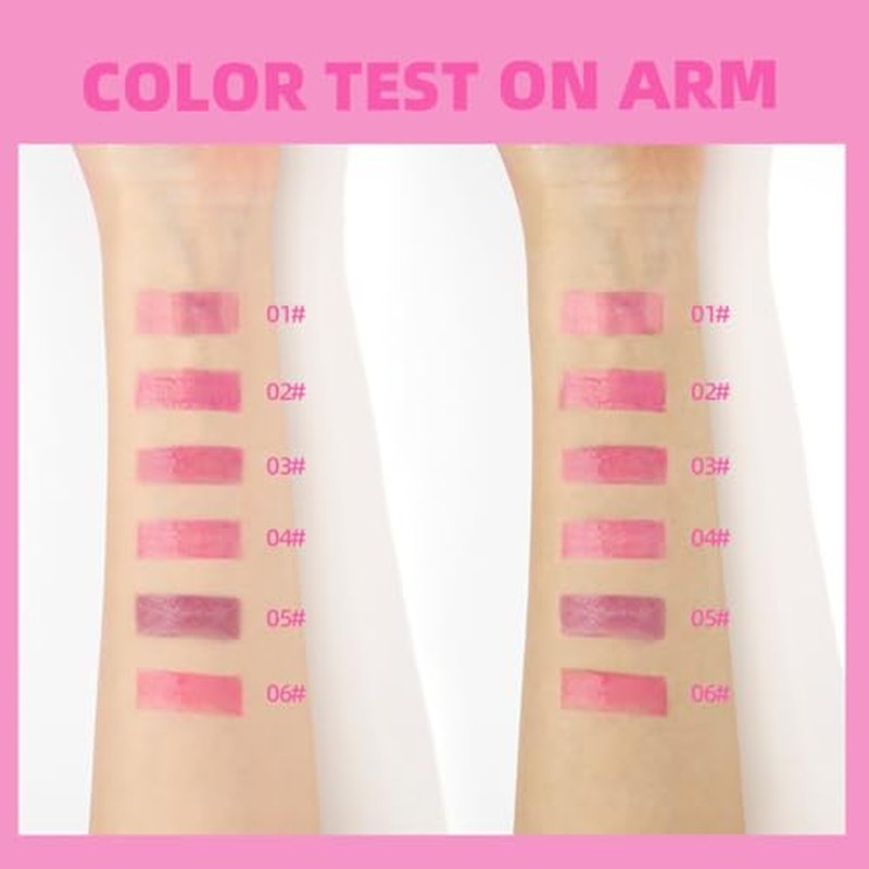Hvecom Magic Color Changing Lip Oil Ph, Glitter Moisturizing Lip Glow Oil, Upgraded Big Brush Head Warm Change Lip Gloss, Long Lasting Nourishing Plumping Glimmer Glow Lipstick Lip Tint (01#)