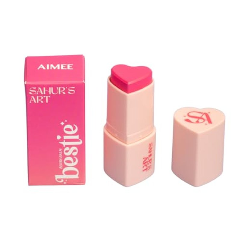 Sahur's Art Bestie Blush Balm Stick Heart Shaped for Cheeks
