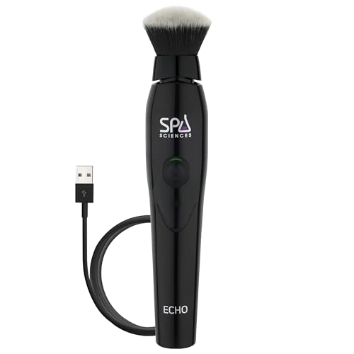 Spa Sciences ECHO - Makeup Brush for Flawless Blending, Contouring, Highlight & Airbrush Finish - 3 Speeds - Rechargeable