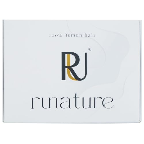 RUNATURE Blonde Weft Hair Extensions Human Hair,Straight Double Weft Sew in Bundles Human Hair,Weaving Thick Remy Hair Weft Extensions Hairpiece Short 12 Inch 70g