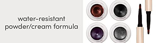 jane iredale Mystikol Powdered Eyeliner, Water-Resistant Crease-Proof Cream to Powder Formula, Built-In Brush for Precise Line or Smudged Look, Vegan