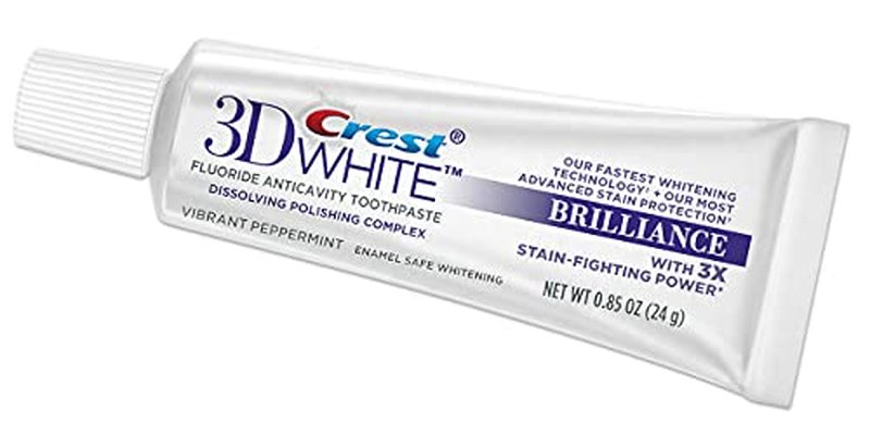 Crest 3D White Fluoride Anticavity Toothpaste 0.85 oz (Pack of 10)