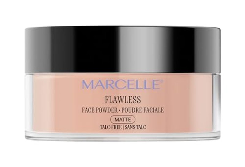 Marcelle Loose Setting Face Powder, Medium Translucent, Talc-Free, Mattifying, Natural & Smooth Finish, Flawless Complexion, Long-Lasting, Hypoallergenic, Fragrance-Free, Cruelty-Free, 1.94 Oz.