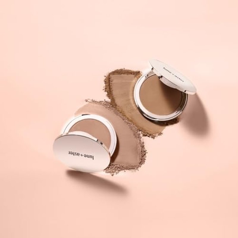 LUNE + ASTER Soft Silk Bronzer | Buildable Silk Bronzer, Luminous-Matte Finish - Caramel