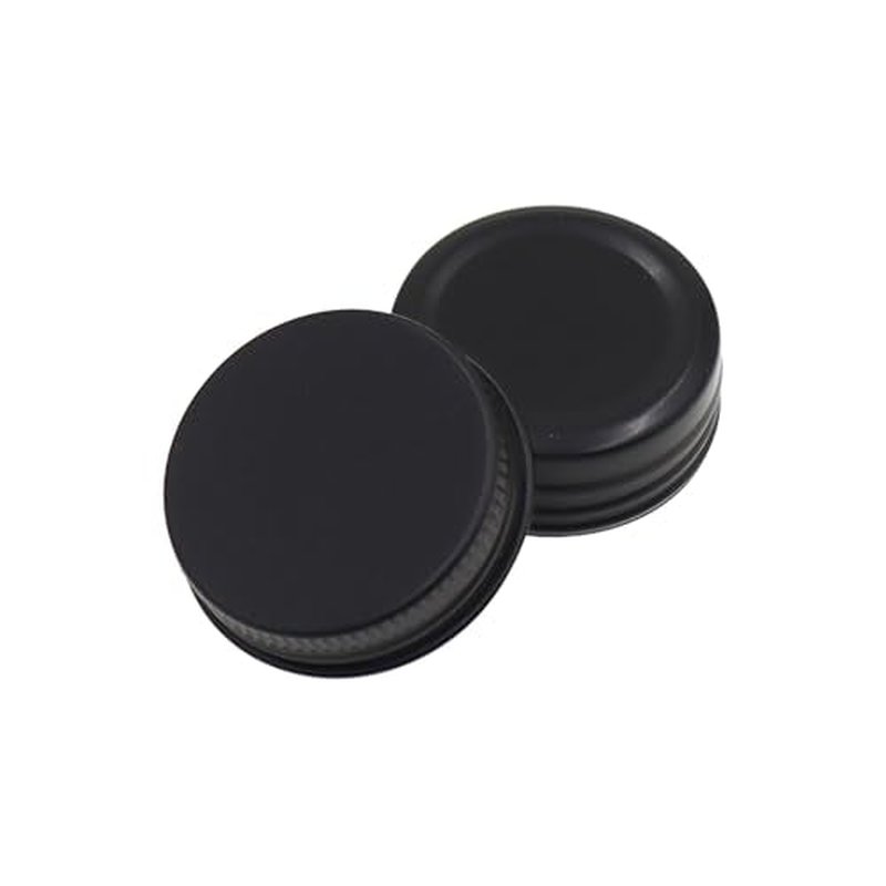 Aluminum Tin Jars Containers,ULIFESTAR Leak Proof Cosmetic Tin Jars Containers,Round Tin Cans with Lids,10PCS Black Cosmetic Sample Refillable Containers for Spice (0.71 ounces 39*20mm/1.53*0.78")
