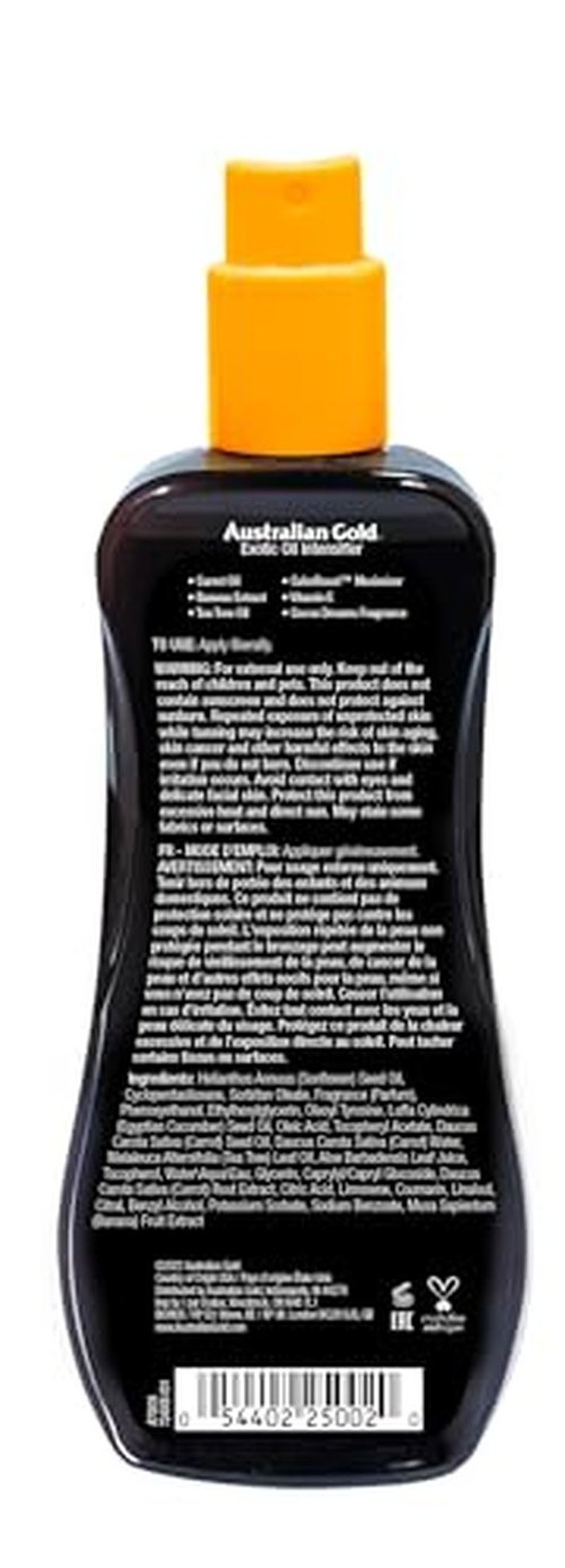 Australian Gold Dark Tanning Exotic Oil, Carrot Extract Formula, 8 Fl Oz (Pack of 1) (Packaging may vary)
