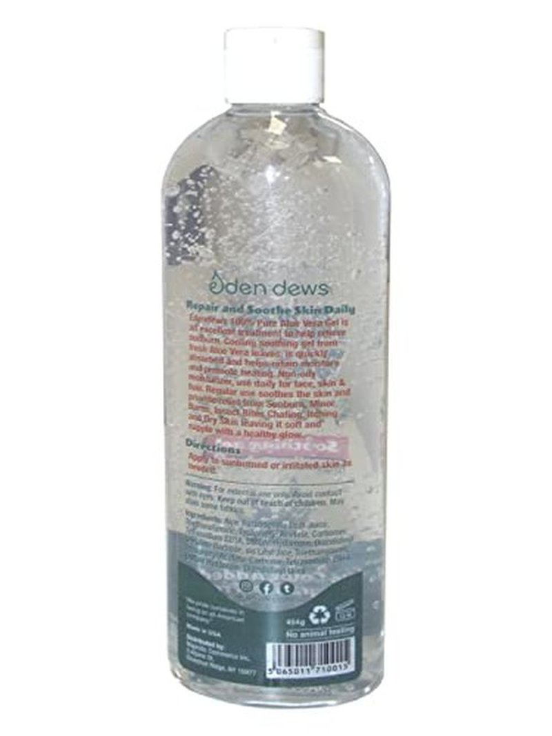 Eden Dews Organic Aloe Vera Gel 100% Pure & Natural Gel, Moisturizing, Face Skin & Hair Care, Sun Burn Relief, Hydrate + Soothe Dry Skin, Acne, Razor Bumps, Made in USA, Travel Size, (1, (2 Oz))
