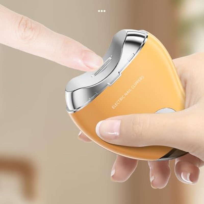 3 in 1 Electric Nail Clipper, Automatic Nail Clippers 2 Speeds with Led Light & USB Rechargeable Safety Fingernail Trimmer for Baby Kids Adults Seniors (White)