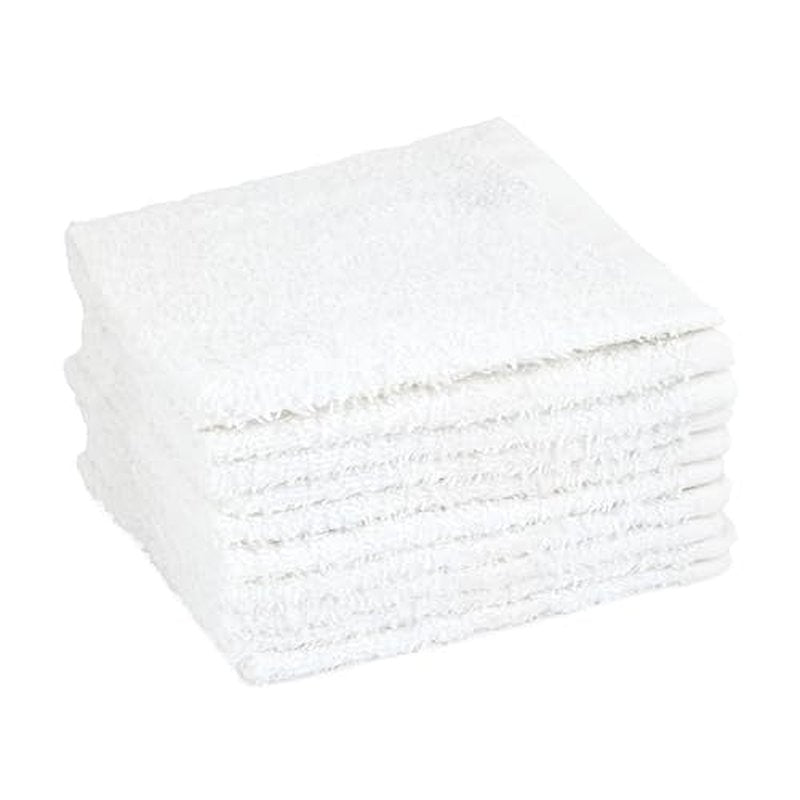 Crystal Ridge 100% Cotton Premium Wash Cloths, 12"x12", 10 Pack, Soft Feel, Absorbent Multipurpose Towels for Bathroom, Kitchen and Gym. Face & Body Washcloths, Bar Towels (10, Contemporary)
