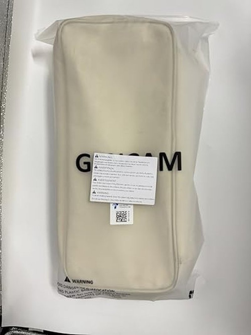 GENCAM Double-Layer Carrying Case for Shark Flexstyle, Travel Case for Shark SpeedStyle, Portable Storage Organizer bag for Shark Flexstyle FlexFusion/Dyson Airwrap Styler and Attachments (Beige)