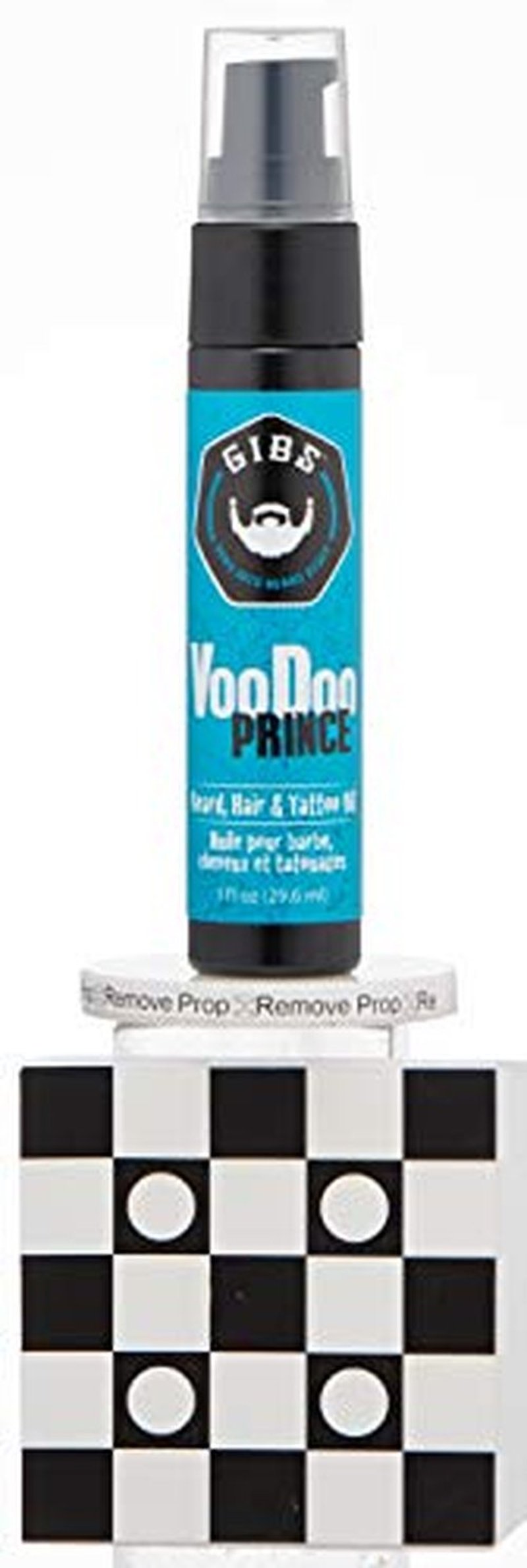 GIBS Grooming VooDoo Prince Beard, Hair & Tattoo Oil â€“ All-Natural with Bergamot, Sandalwood & Sage Scent-Softens, Strengthens Beard & Moisturizes Skin - 1 Fl Oz (Pack of 1)