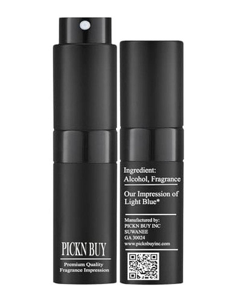 PICKN BUY Luxury Perfume for Women 0.34 Fl oz, Scent Compatible to Light Blue Perfume, Made in USA, Long-Lasting Spray Comes in Refilable Bottle