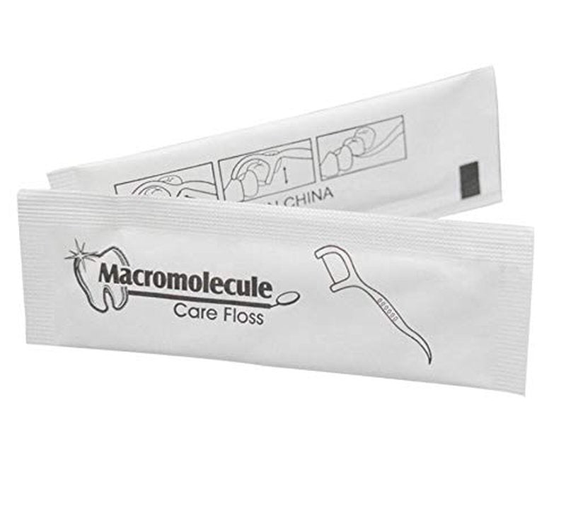Ai-Fun Each Individually Wrapped Teeth Cleaning Macromolecule Care Floss Travel Hotel Restaurant Dental Floss (300)