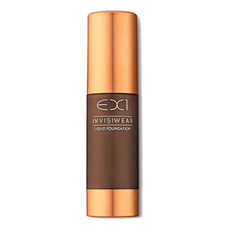 EX1 Cosmetics Invisiwear Liquid Full Coverage Foundation Makeup Shade 7.0 - Vegan, Oil and Fragrance Free, Dermatologically and Clinically Tested