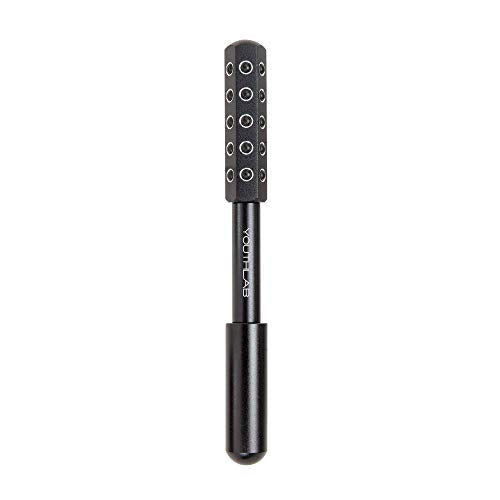 YouthLab Radiance Roller - Germanium Stone Uplifting Face Beauty Massage Tool/Roller/Wand for Skin Tightening/Firming, De-Puffing, Sculpt/Lift, Anti-Aging (Black)