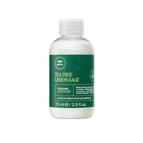 Tea Tree Lemon Sage Thickening Conditioner, Builds Body + Boosts Volume, For Fine Hair, 2.5 fl. oz.