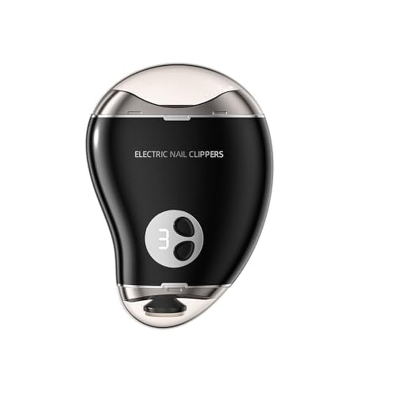3 in 1 Electric Nail Clipper, Automatic Nail Clippers 2 Speeds with Led Light & USB Rechargeable Safety Fingernail Trimmer for Baby Kids Adults Seniors (White)