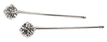 Sapphire Silver L. Erickson Little Gem Bobby Pins - Stylish Hair Accessories