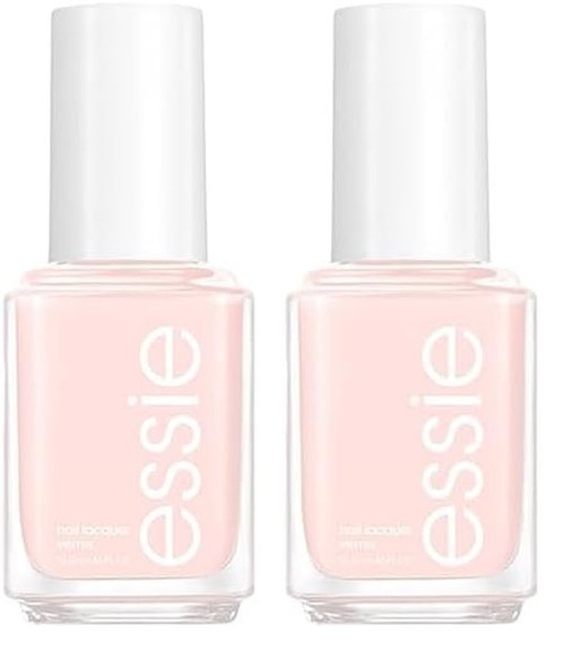 essie Salon-Quality Nail Polish, 8-Free Vegan, Sheer Pale Pink, Ballet Slippers, 0.46 fl oz (Pack of 2)