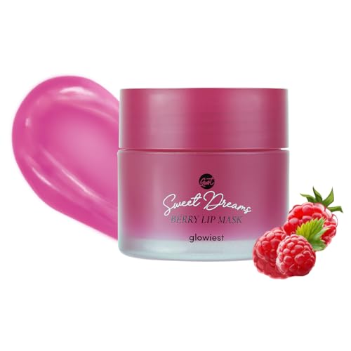 glowiest Sweet Dreams Overnight Lip Mask- Nourishing, Plumping and Hydrating Lip Balm | glowiest Sweet Dreams Lip Sleeping Mask | Hyaluronic Acids+Vitamin C+Shea Butter+Antioxidants l Berry - 0.7 oz.