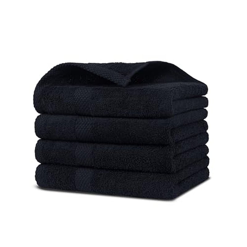 Villa Celestia 100% Cotton Bath Towel Set of 18-4 Bath Towels, 6 Hand Towels, 8 Wash Cloths, Sustainable, Soft, Highly Absorbent, Combed Cotton 18 Piece Set for Hotels, Spa, Bathroom, Dorm, Blue