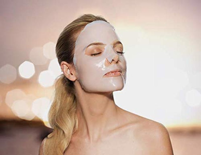 Firming Bio-Cellulose Facial Sheet Mask - When Glamour Base Face Premium Korean Skincare Collagen Promote Smoothing Elasticity Improving Fine Lines Wrinkles Reduce (12 pcs set)