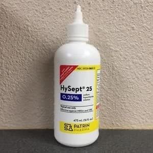 Timberland Patrin Pharma Hysept 25 Antimicrobial Wound Cleaner Bottle, Assorted, 16 Fl Oz