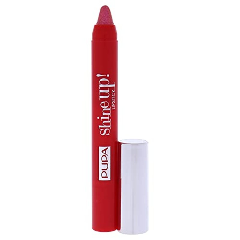 Pupa Milano Shine Up! Lipstick - Provides Definition And Fullness - Two In One Crayon - Achieve Full Metallic Finish - Provides Extreme Shimmer - Long Lasting - 002 First Love - 0.056 OZ