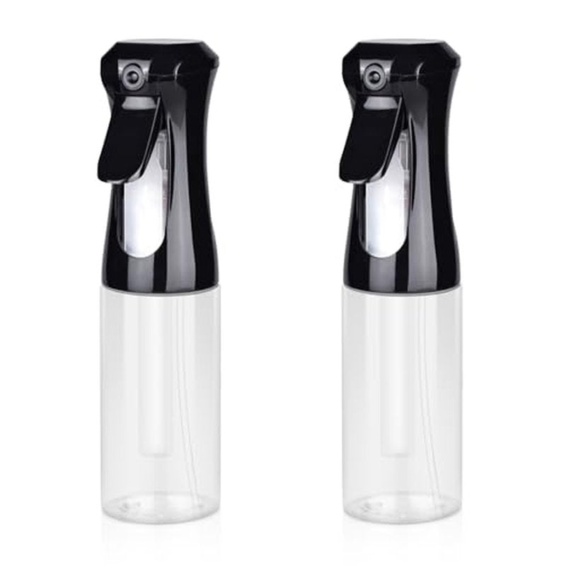 HPPFFY Continuous Spray Bottle for Hair, 1Pack Black 6.8oz Mister Spray Bottle, Hair Spray Bottles for Hairstyling, Cleaning, Plants, Pets, Salons & More