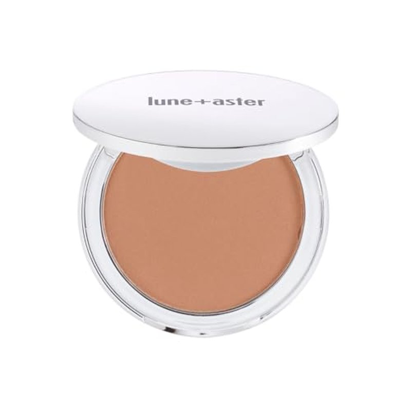 LUNE + ASTER Soft Silk Bronzer | Buildable Silk Bronzer, Luminous-Matte Finish - Caramel