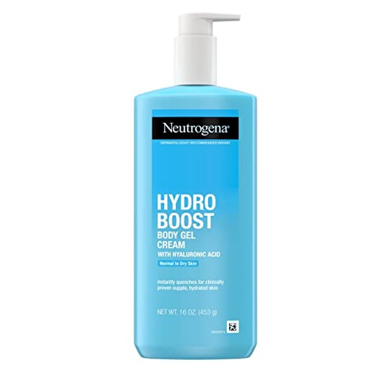 Neutrogena Hydro Boost Body Moisturizing Gel Cream with Hyaluronic Acid, Non-Greasy & Fast Absorbing, Lightweight Hydrating Body Lotion for Normal to Dry Skin, Fragrance-Free, 16 oz (Pack of 2)