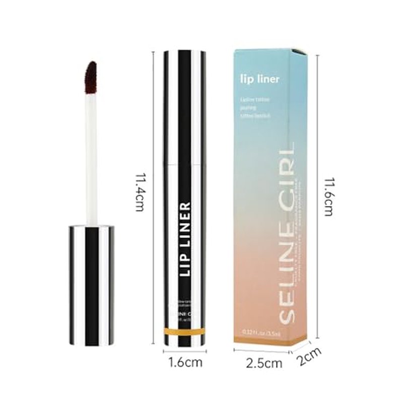 Pimaup Qorva Peel off Lip Liner Stain, Qorva Lipstick, Timbersonic Lip Stain Peel, Timbersonic Peel off Lip Liner Stain, Lip Stain Peel off Long Lasting Waterproof, Non-stick Cup (2pcs-1#)