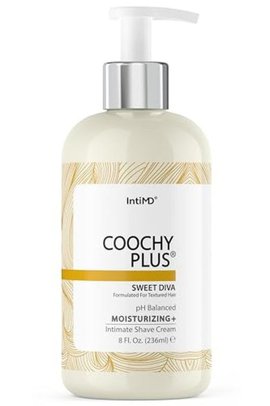 IntiMD COOCHY PLUS (2 Pack) Intimate Shave Cream Rash-Free With MOISTURIZING+ 8oz