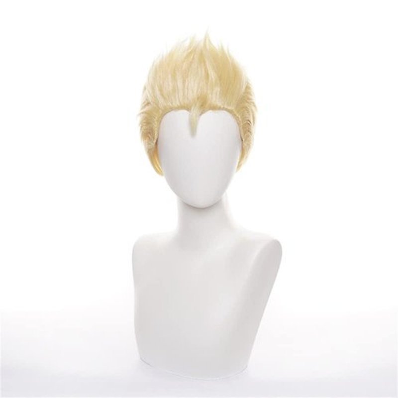 Mystylecos Takemichi Hanagaki Short Gold Wig The Way of Rebirth Anime Cosplay Wigs with Free Wig Cap