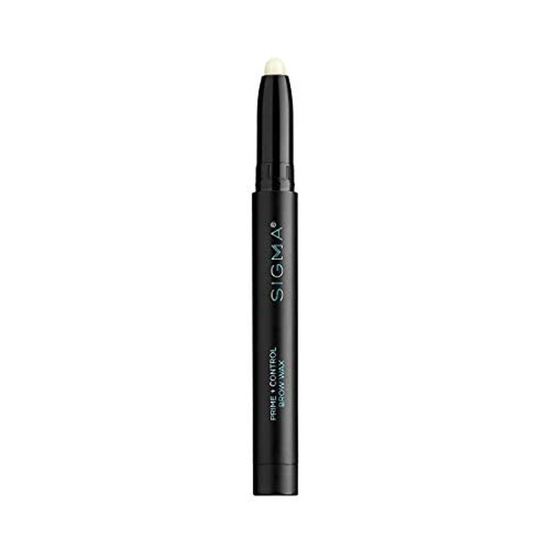 Sigma Beauty Prime + Control Brow Wax - Colorless Brow Wax Pencil with Built in Sharpener - Waterproof Brow Shaping Pencil Crayon - Prep Brows For Additional Product - Paraben-Free, Sulfate-Free
