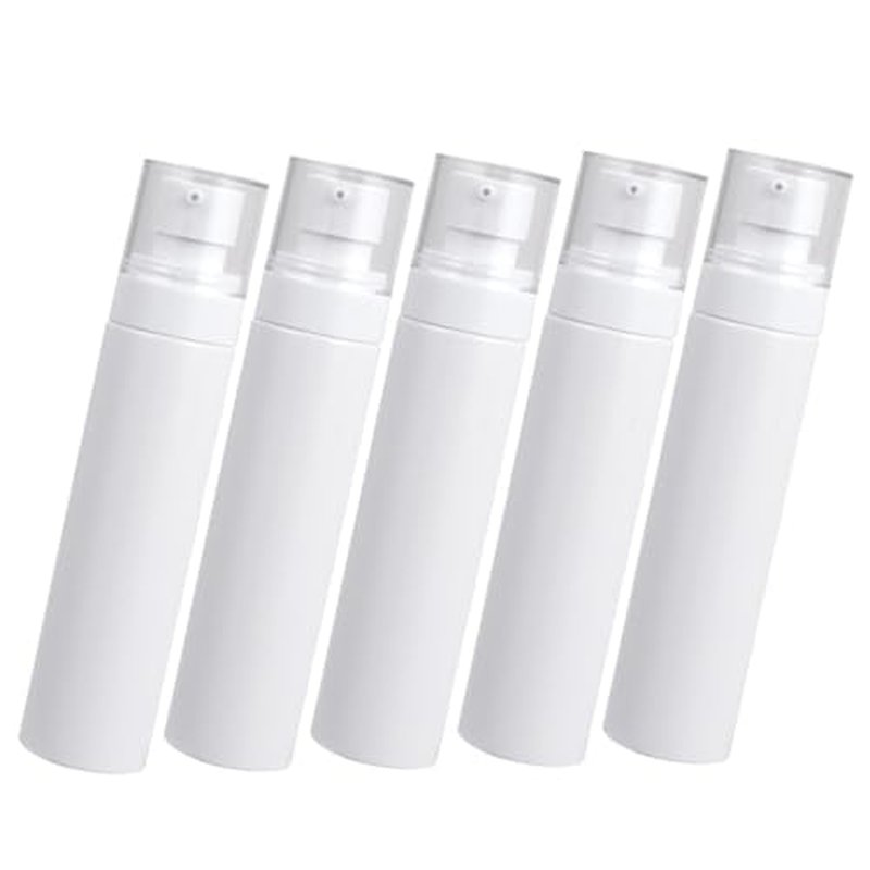 NOLITOY 2sets Lotion Sub Bottle Liquid Containers Foaming Dispenser Empty Mousse Foamer Pump Bottle Empty Water Lotion Bottle Empty Bottle Sub Emulsion Dispensing Bottle White 5pcs*2