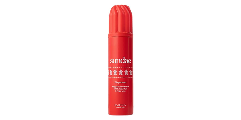 sundae Limited Edition Gingerbread Whipped Body Wash Shower Foam with Kakadu Plum & Finger Lime 8.9 fl oz, 265ml
