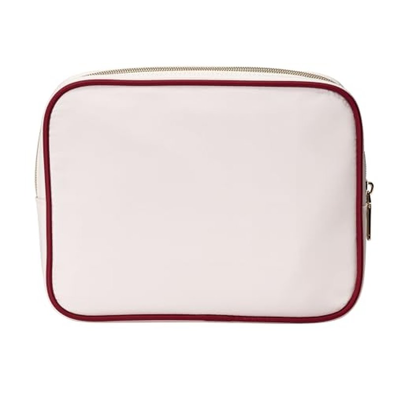 Conair Women's Double Zip Toiletry Travel Bag-Makeup Organizer-Gifts for her, Pink, 1 Count (Pack of 1)