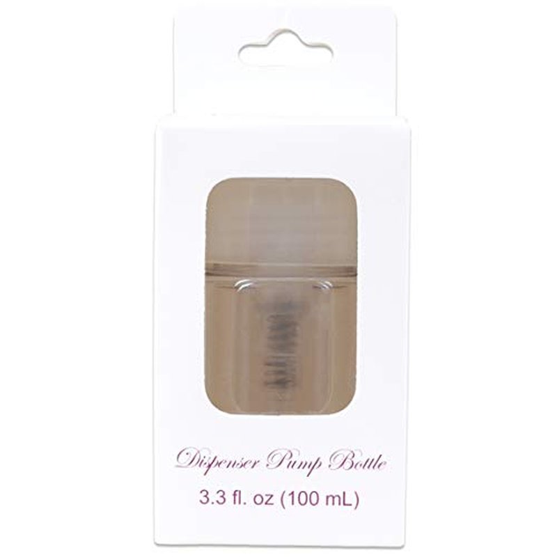 12oz Gray Push-Down Dispenser Bottle - 1 Bottle - Empty Refillable Pump Bottle for Nail Polish Remover Liquid Lotion Cream