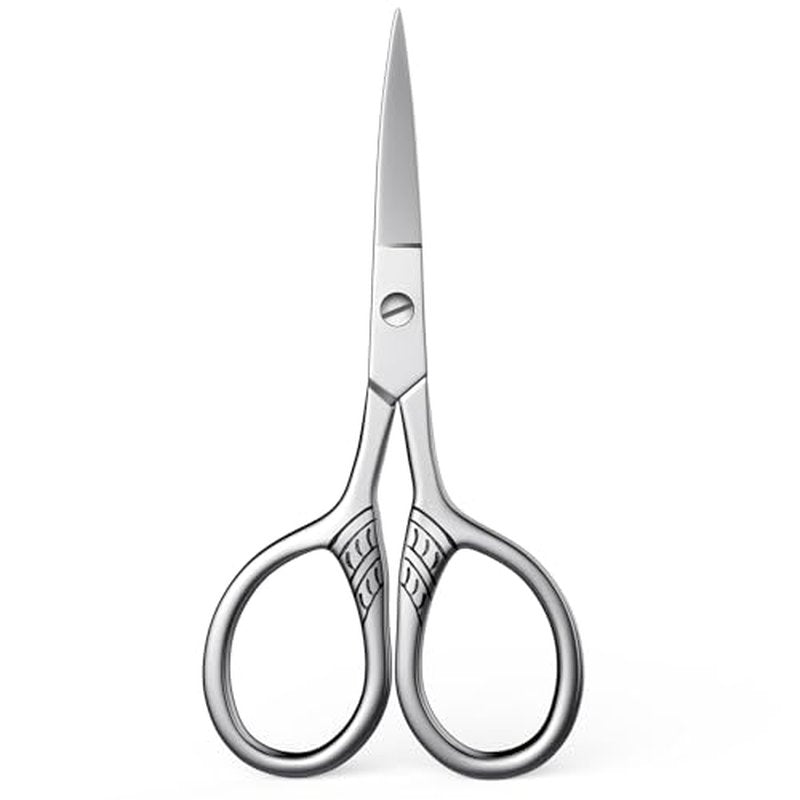 Small Scissors, Eyebrow Scissors, Nose Hair Scissors, Professional Grooming Scissors for Hair, Eyelashes, Nose, Eyebrow Trimming, Mustache. - AsonTao